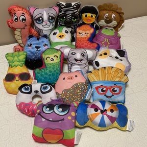 18 Food/Animal Printed Fabric Plushies